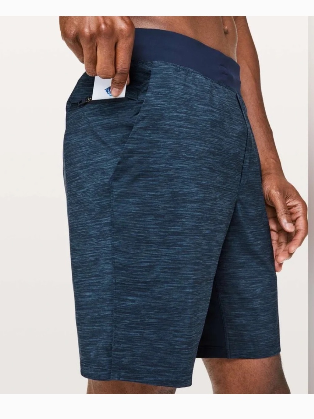 Lululemon T.H.E. Short 9" (Heather Navy Blue, M)
